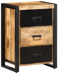 Fiókszekrény 50x35x70 cm Tömör durva fa mangó