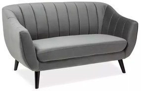 Elite Velvet kanapé, kétüléses, szürke