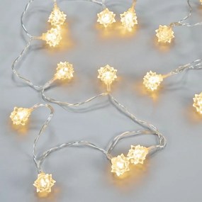 NEXOS Világító készlet csillagok 20 LED 3 db meleg fehér