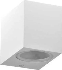 Homlokzati fali lámpa négyszögletes fehér Gu10 Polux