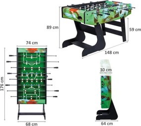 GamesPlanet® Asztali foci Liverpool 141 x 125 x 89 cm zöld