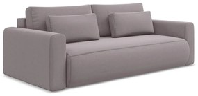 Levendula színű bársony kinyitható-tárolóhelyes kanapé 238 cm Kapua – Makamii