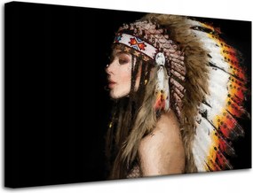 VĂĄszonkĂ©p NĆ indiĂĄn MƱvĂ©szet FestmĂ©ny 80x50 cm