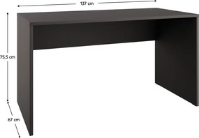 PC asztal, antracit, ADAPO ADP03