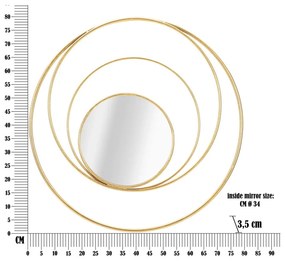 Fali tükör ø 80 cm Arc – Mauro Ferretti
