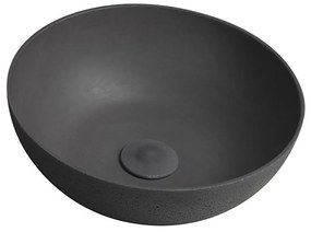 Sapho - FORMIGO ráültethető mosdó Ø 39 cm, beton/antracit