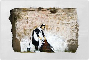 Poszterek 60x40 Banksy Takarítónő Grafiti