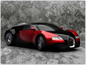 Poszterek 40x30 Bugatti Veyron Piros
