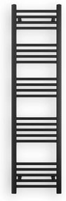 Fekete 400x1500mm törölközőszárítós fürdőszobai radiátor Welland Lux | Készletről | Gyors kiszállítással