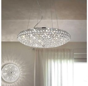 Ideal Lux Ideal Lux - Kristály csillár zsinóron KING 12xG9/40W/230V átm. 65 cm króm ID088013