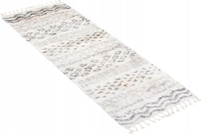 Járdaszőnyeg Shaggy Aztec 80x200 rojtos Boho w04