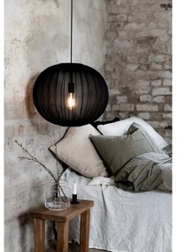 Markslöjd 108791 - Csillár zsinóron FORENCE 1xE27/40W/230V átm. 50 cm fekete