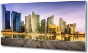 Fotó kép edzett üveg New York híd 100x70