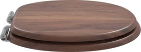 Lágy záródású WC ülőke Barna 44 x 38 cm MDF lap
