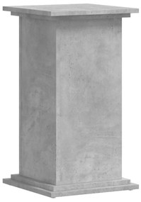 betonszürke szerelt fa növényállvány 33 x 33 x 60 cm