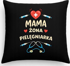 Ápolónői párna Ajándék Ápolónői nap Fekete