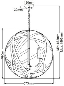 Hinkley HK-CARSON-5P kültéri CARSON 5xE14/40W/230V IP44 lámpa oszloppal