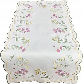 Hímzett futófelület rét apró virágok 60x120 032