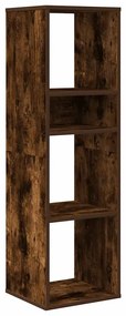 füstös tölgy színű szerelt fa könyvszekrény 34x31x112 cm
