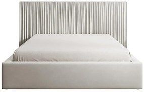 Franciaágy 140 cm Thala 140 (ágyráccsal) (tárolóhellyel) (gyöngy + fekete). Akció -15%. 1099737