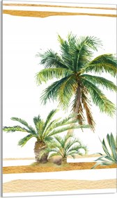 Üveg Vágódeszka 30x52 Pálmafák a Konyhába