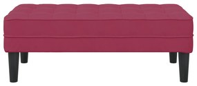 Pad Borvörös 113x57x39 cm Bársony