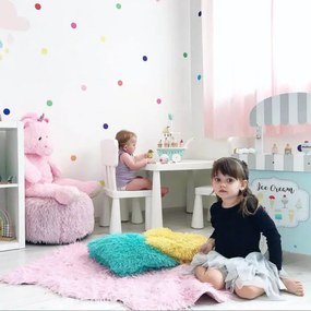 INSPIO Pöttyös falmatrica - Arany-rózsaszín golyócskák