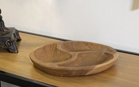 Tálca 3 részes teak ø 25,5x3cm