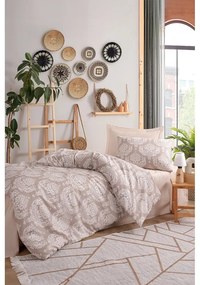 Barna egyszemélyes ágyneműhuzat 140x200 cm Post – Mijolnir