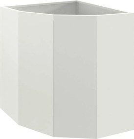 vidaXL Sarok Virágtartó Fehér 45 x 45 x 50 cm Acél