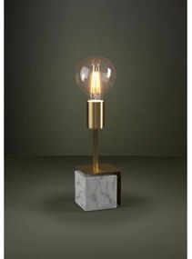 Eglo 390169 - Asztali lámpa CARMITA 1xE27/40W/230V arany/fehér márvány