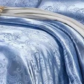 Szatén ágynemű GORA BLUE 3 részes 140x200 cm