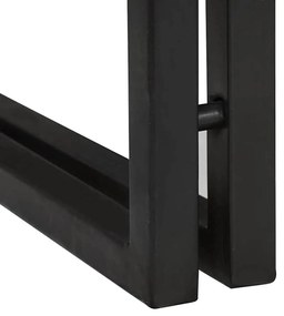 Kisasztal Barna és fekete 30 x 30 x 40 cm Tömör akácfa és Fém