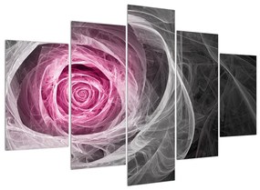 Absztrakt kép rózsa (150x105 cm)