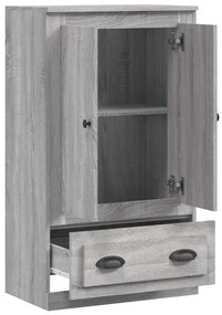 szürke sonoma szerelt fa magasszekrény 60x35,5x103,5 cm