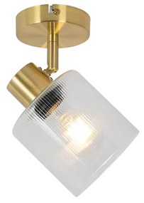 Art Deco mennyezeti spotlámpa arany üveggel, állítható - Laura