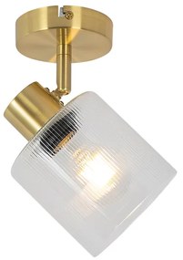 Art Deco mennyezeti spotlámpa arany üveggel, állítható - Laura