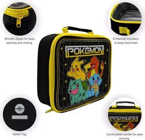 Pokémon Original Team thermo uzsonnás táska, hűtőtáska 23 cm