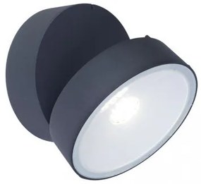 LED lámpatest , oldalfali , 16W , természetes fehér , fekete , kültéri , IP54 , LUTEC , TRUMPET