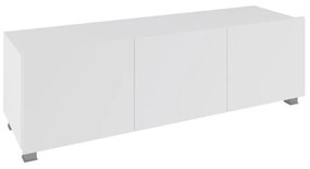CALABRINI 150 TV asztal, fehér/magasfényű fehér