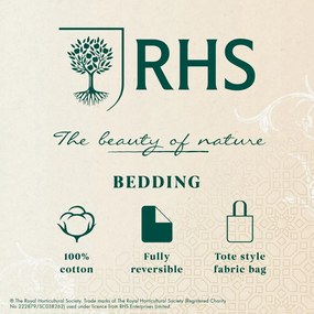 Kétszemélyes pamut ágyneműhuzat 200x200 cm Serenity Garden – RHS