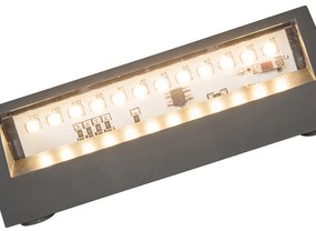 Modern kültéri fali lámpa sötétszürke LED-del IP54 - Sandstone 1