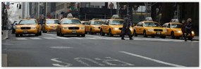 Poszterek 200x66 New York sárga taxik