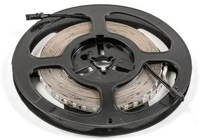 LED szalag 2835, 600 LED/5 fm, váltakozó színhőmérséklet, CCT, 5W/fm,  33W/5fm , 8mm , 5fm/tekercs, 12V, IP20, 700lm/m