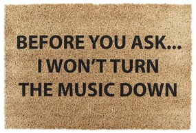Kókuszrost lábtörlő 40x60 cm Loud Music – Artsy Doormats