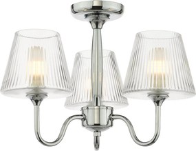 Dar Lighting modern mennyezeti lámpa rimaz csiszolt króm darrim5350