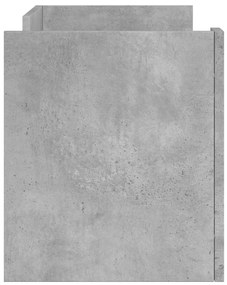 betonszürke szerelt fa TV-szekrény 80 x 35 x 40 cm