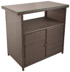 Műrattan kerti tárolóasztal 90x50 cm Padua – Garden Pleasure