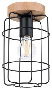 Sollux SL.1262 - Mennyezeti lámpa GOTTO 1xE27/15W/230V fekete SL.1262