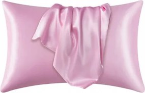 Selyem párnahuzat 50x60cm Rózsaszín Természetes Selyem